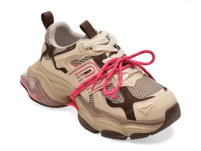 Pantofi sport GRYXX maro, 991, din material textil si piele naturala
