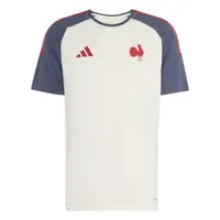 Tricou adidas Performance France Rugby Bej și albastru umbră