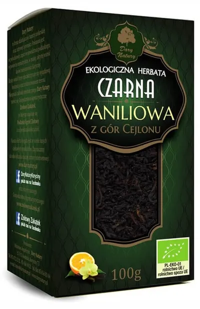 Ceai negru bio Ceylon, 100 g, Dary Natury