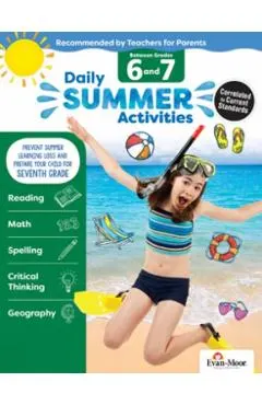 Daily Summer Activities: Moving from 7th Grade to 8th Grade, Grades 7-8