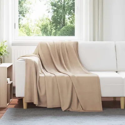 vidaXL Pături de aruncat 6 buc. Culoare Cămilă 200 x 150 cm 2.61 kg