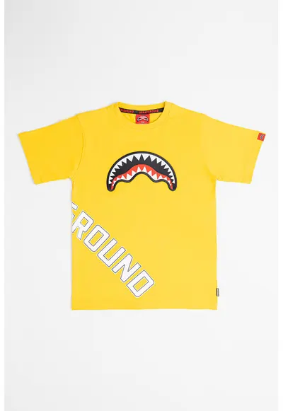 Tricou din bumbac cu imprimeu Daily - Alb/Galben sofran
