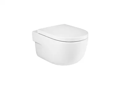 Vas WC Roca Meridian A34624L000, suspendat, Rimless, fara capac, Alb