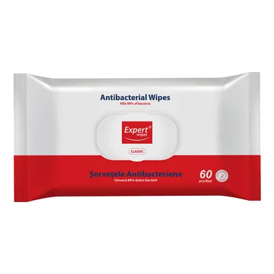 Servetele Umede Antibacteriene Expert Wipes 60 Buc.