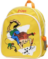 Ghiozdan pentru gradiniță Pippi - Pippi Ciorapi lungi desenează, galben