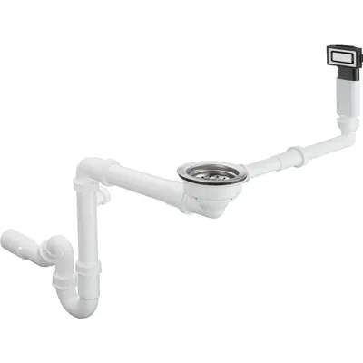 Sifon chiuveta bucatarie cu ventil si preaplin Hansgrohe D14-10 43921800
