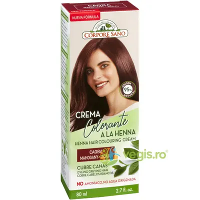 Vopsea Henna Crema Semipermanenta - Mahon 80ml