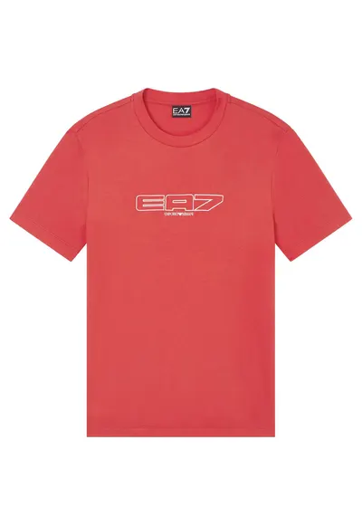 Tricou Emporio Armani Train Logo Series M Tee Ss Mod 7M001498AF10441U5003 Barbati Rosu XL - Rosu