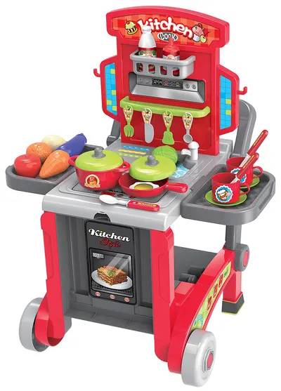 Bucătărie pentru copii 3 in 1 Buba - Kitchen little Chef, rosie
