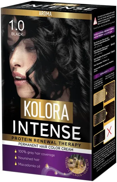 Kolora Intense Vopsea de păr, 1.0 Negru