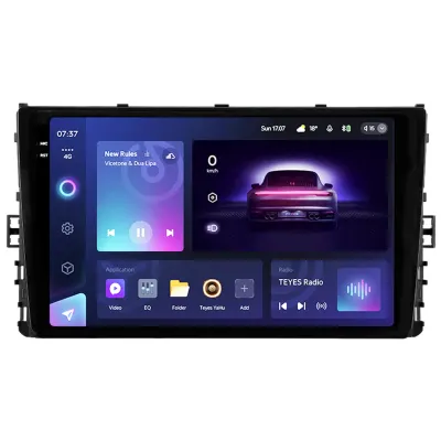Navigatie Auto Teyes CC3 2K Volkswagen Jetta 7 2018-2022 6+128GB 9.5" QLED Octa-core 2Ghz, Android 4G Bluetooth 5.1 DSP