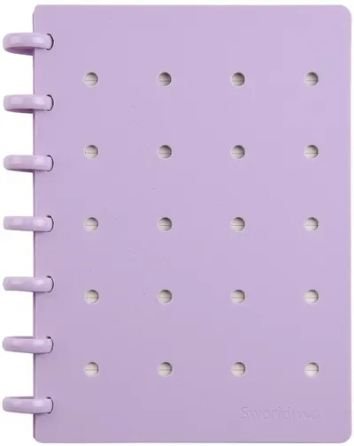 Caiet spiralat Sworld ME - A5, 80 foi, cu 2 accesorii, mov
