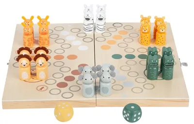 Joc din lemn Small Foot - Nu fi supărat omule, Safari