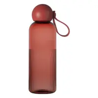 Sticlă burgundy de călătorie din plastic reciclat 650 ml Ture – Sagaform