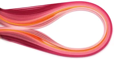 Panglici pentru quilling Em art - 5 mm/39 cm, multicolor(100 buc.)