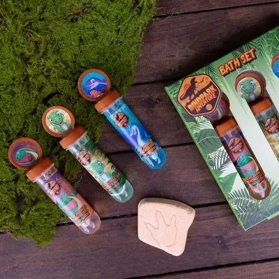 Set gel de dus pentru copii DinoPark Adventure Accentra 90ml