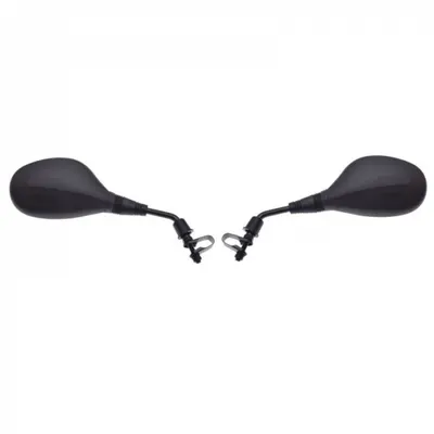Set 2 oglinzi moto atv, filet M8x1.25, culoare negru