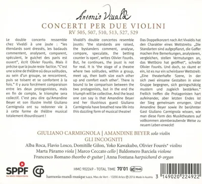 Vivaldi: Concerti per due violini