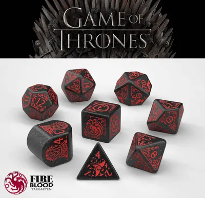 Set zaruri - Game of Thrones - Targaryen Dice Set