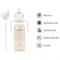 Maner ergonomic pentru biberon de tranzitie Mombella Classic Ivory