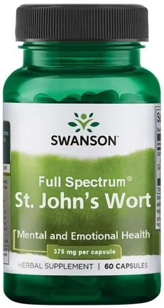 Full Spectrum St. John's Wort, 375 mg, 60 capsule, Swanson