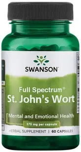 Full Spectrum St. John's Wort, 375 mg, 60 capsule, Swanson