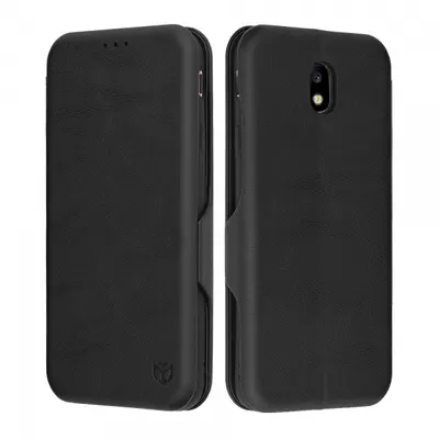 Husa pentru Samsung Galaxy J7 (2017) J730, Techsuit, Safe Wallet Plus, Neagra