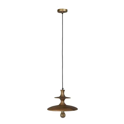 Lustră în culoare naturală închisă din lemn de mango ø 34 cm Cath – Dutchbone