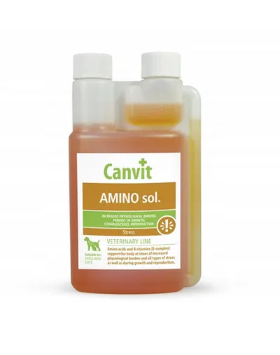 CANVIT Amino Sol. 250ml Supliment nutritiv cu aminoacizi pentru regenerare, pentru caini si pisici