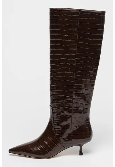 Cizme de piele Naomi 50 - Maro cognac