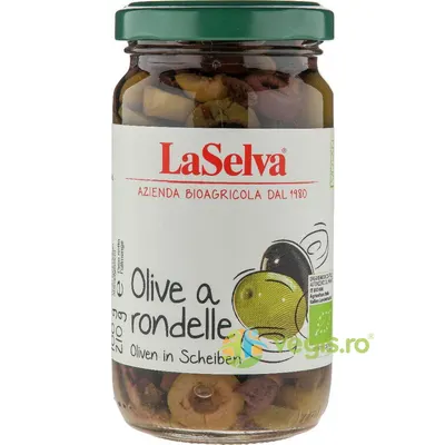 Masline Verzi Kalamata Taiate Bucati Ecologice/Bio 210g