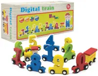 Tren din lemn cu cifre B-MAX