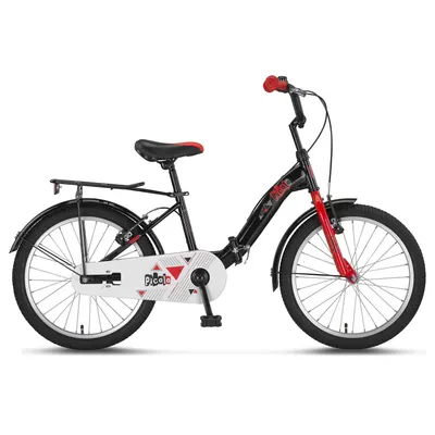 Bicicleta copii UMIT Picolo pliabila, culoare negru rosu, roata 20 , cadru otel