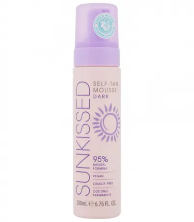 Spuma Autobronzanta Profesionala SUNKISSED Self-tan, DARK, 95% Ingrediente Naturale, 200 ml
