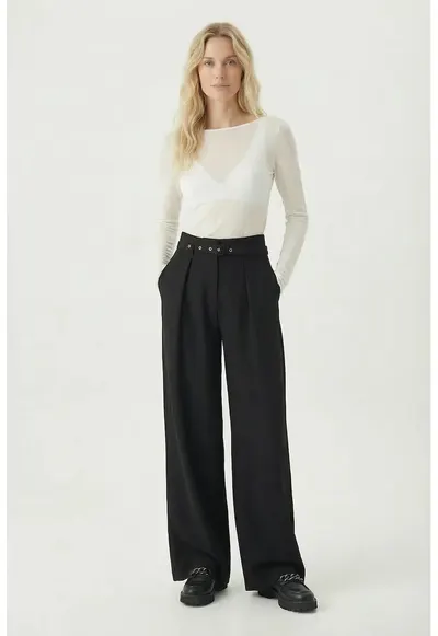 Pantaloni dama - Happiness Istanbul - Negru