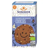 Biscuiti BIO, fara Gluten cu Ciocolata si Caju, 125 g, Sommer