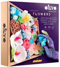 Set creativ cu plastilină Okto - Decorare cu flori, romantism