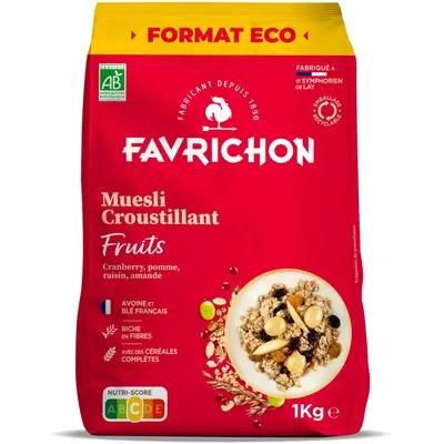 Musli Crocant cu Fructe Ecologic/Bio 1kg