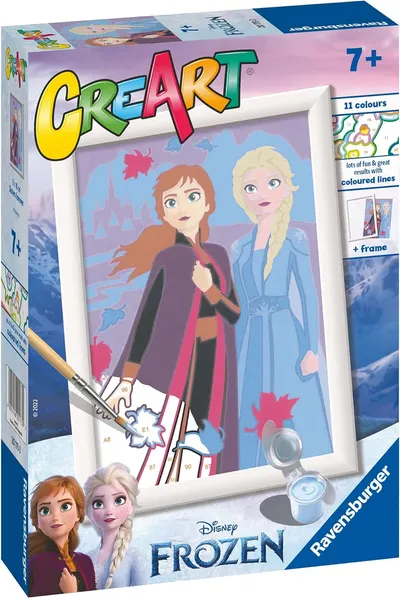 Set pictură după numere Ravensburger CreArt - Regatul Înghețat