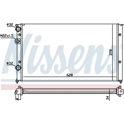 Radiator, racire motor NISSENS 652451