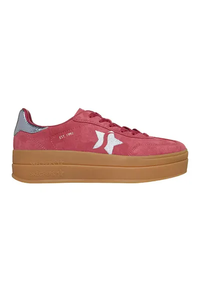 Pantofi sport din piele intoarsa Academy HI Elevated Essence - Rosu/Argintiu