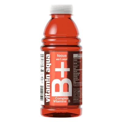 Băutură răcoritoare VITAMIN AQUA B+ mere & zmeură 600 ml