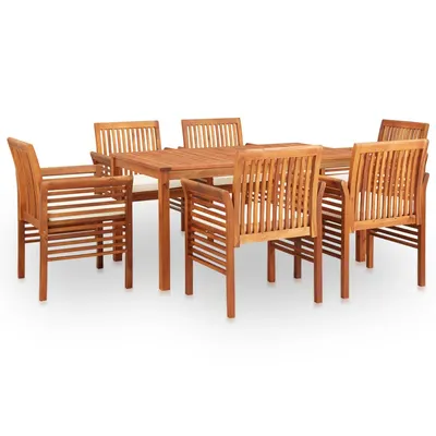 Gossi set mobilier de exterior cu perne 7 piese lemn masiv de acacia
