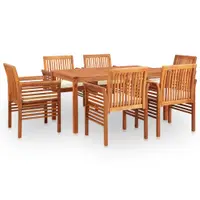 Gossi set mobilier de exterior cu perne 7 piese lemn masiv de acacia