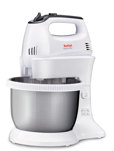 Mixer planetar Tefal - HT312138, 300W, 5 trepte, alb