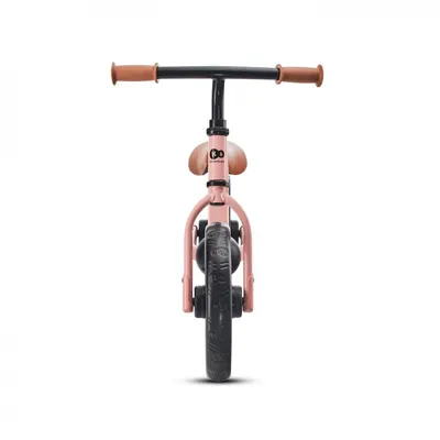 Bicicleta pentru copii copii Kinderkraft 2Way Next Rose Pink 10 inch, scaun reglabil de la 31-39 cm, roti spuma EVA, ghidon reglabil, pentru copii de la 2 ani pana la 35 kg, unghi de viraj limitat