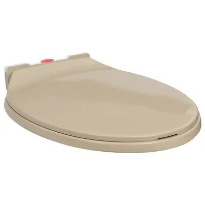 vidaXL Capac WC cu închidere silențioasă, eliberare rapidă, bej, oval