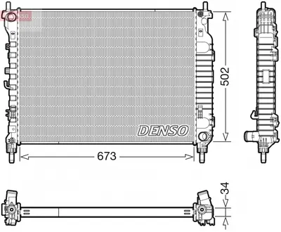 Radiator racire motor potrivit OPEL ANTARA A 2.2D 12.10-12.15