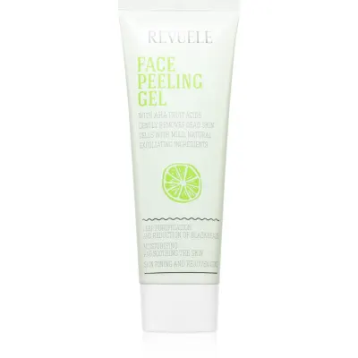 Revuele Face Peeling Gel AHA Fruit Acids demachiant cu efect de peenling impotriva punctelor negre 80 ml