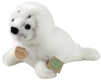Jucărie de pluș Rappa Eco Friends - Focă albă , 25 cm